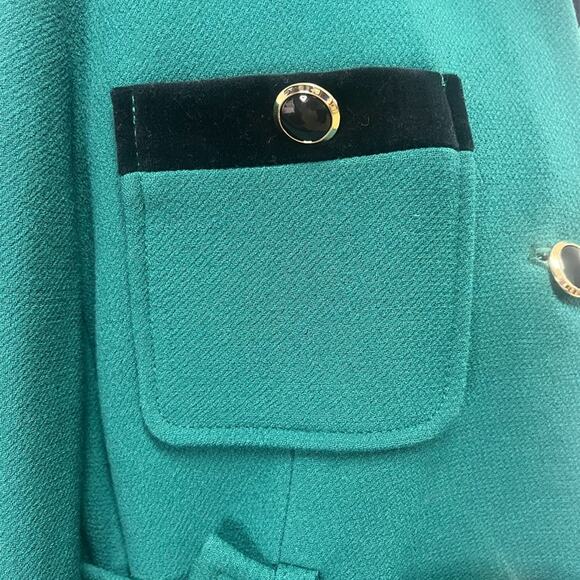 J. Crew Lady Coat Velvet Trimmed - Picture 8 of 13